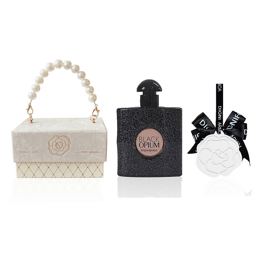 Изображение товара YVES SAINT LAURENT Подарочный набор Black Opium +Ароматическая подвеска, 7,5мл