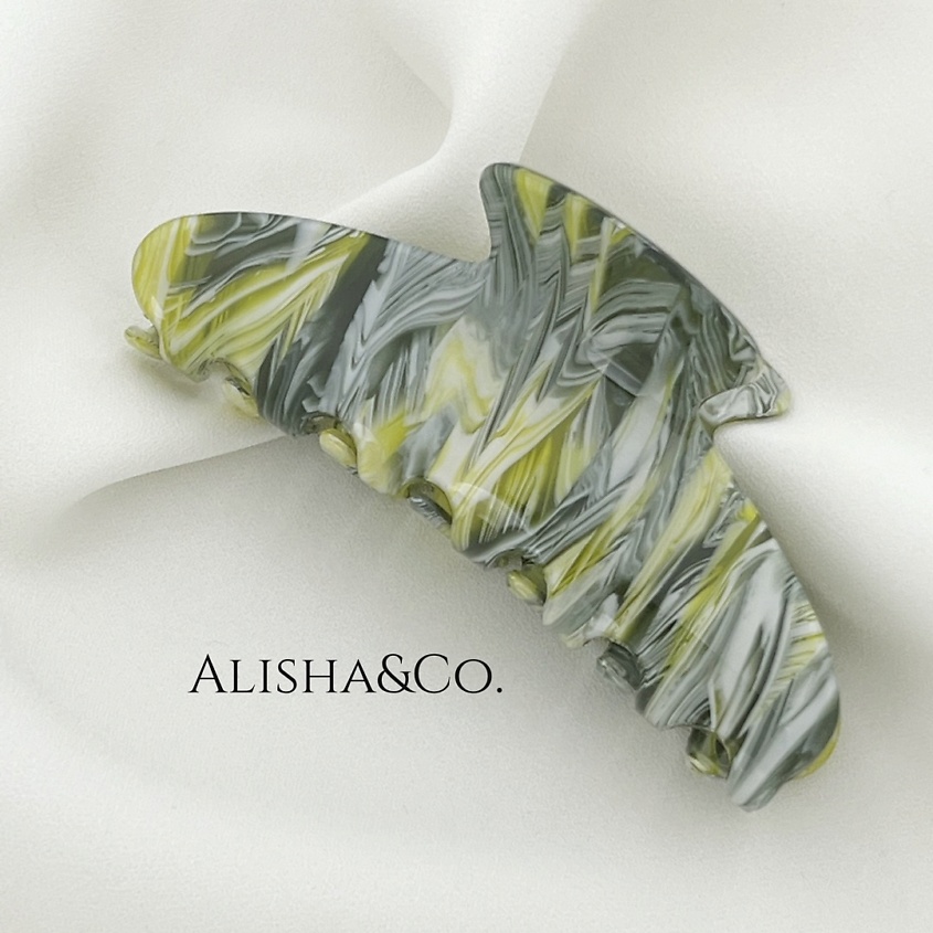 Изображение товара ALISHA&CO. Крабик для волос большой INDIGO, Желтый