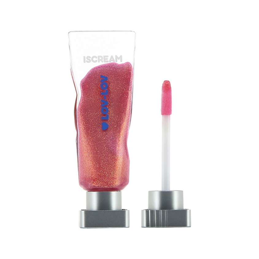 Изображение товара ISCREAM Блеск для губ LOV-LOV с глиттером, тон 06