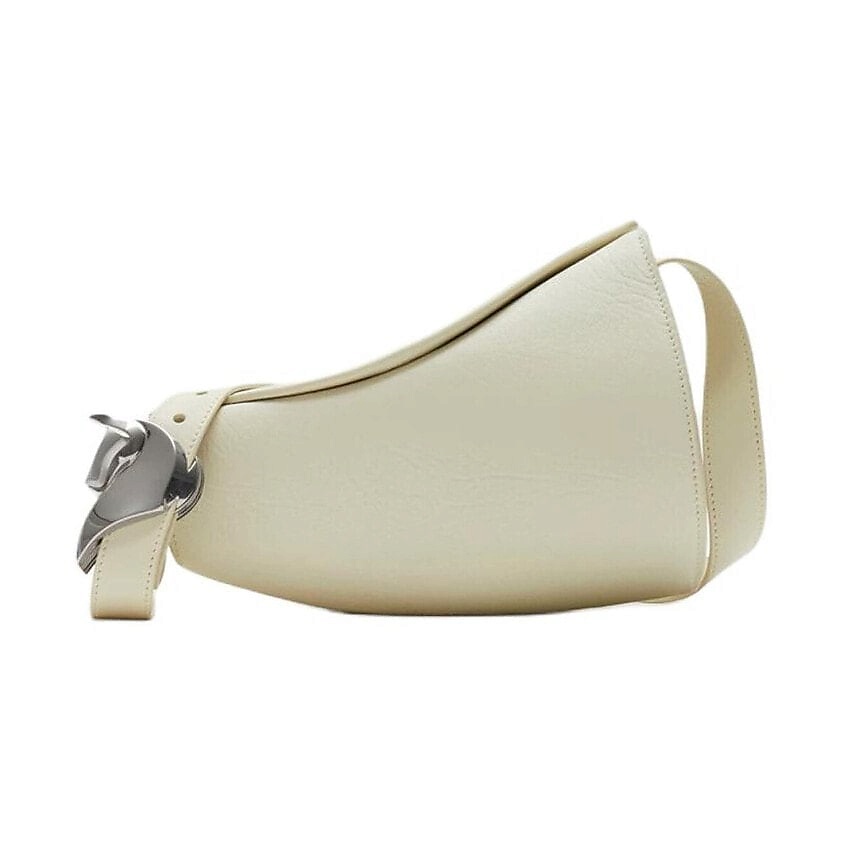 Изображение товара BURBERRY Сумка Beaded Leather Crossbody Bag Small, цвет: Белый, размер: One Size