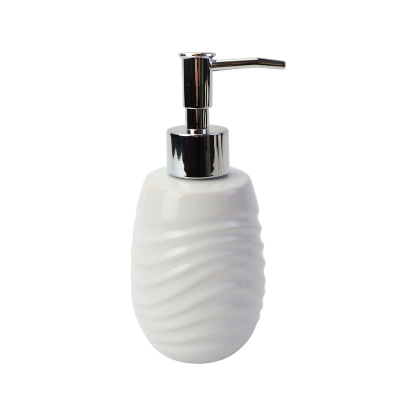 Изображение товара Диспенсер для жидкого мыла Wave из керамики в белом цвете