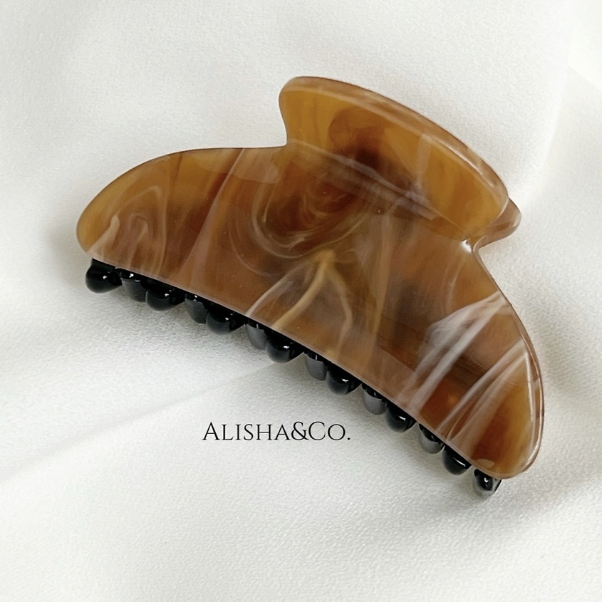 Изображение товара Крабик для волос ALISHA&CO. Shell, маленькая заколка, 6,5 см, цветной акрил