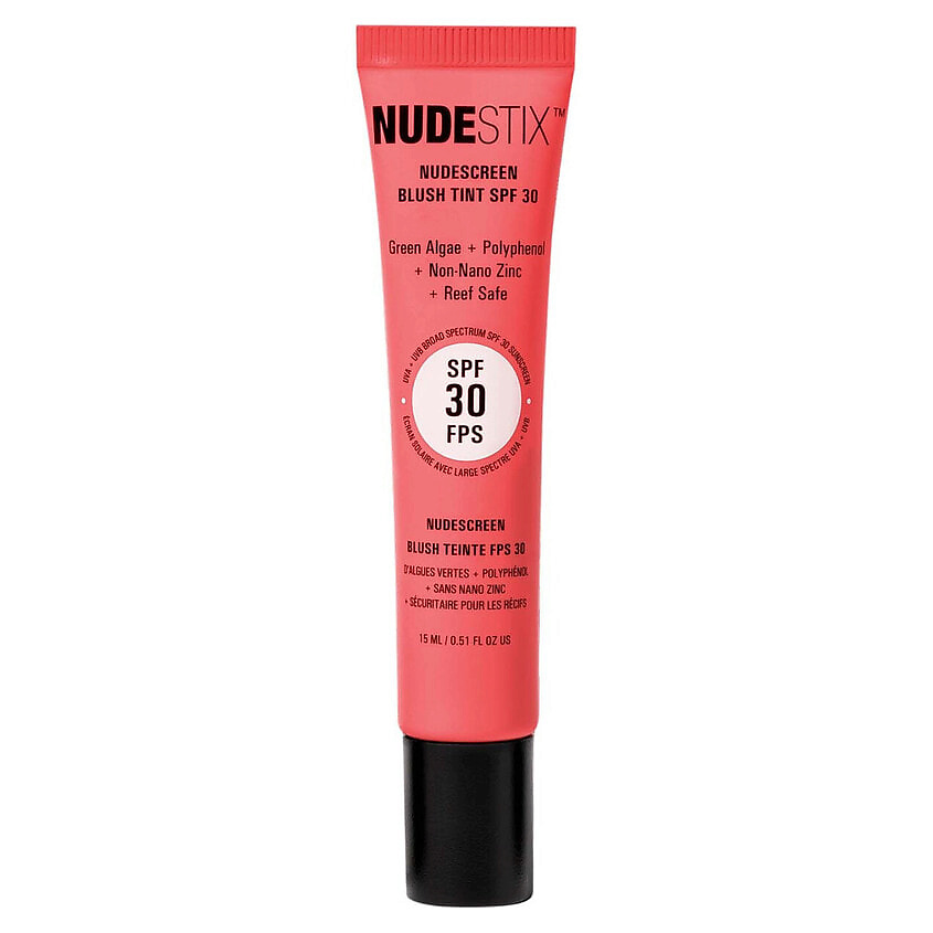 Изображение товара NUDESTIX Румяна-тинт Nudescreen Blush SPF 30 Strawberry Sunburst универсальное защитное средство дл