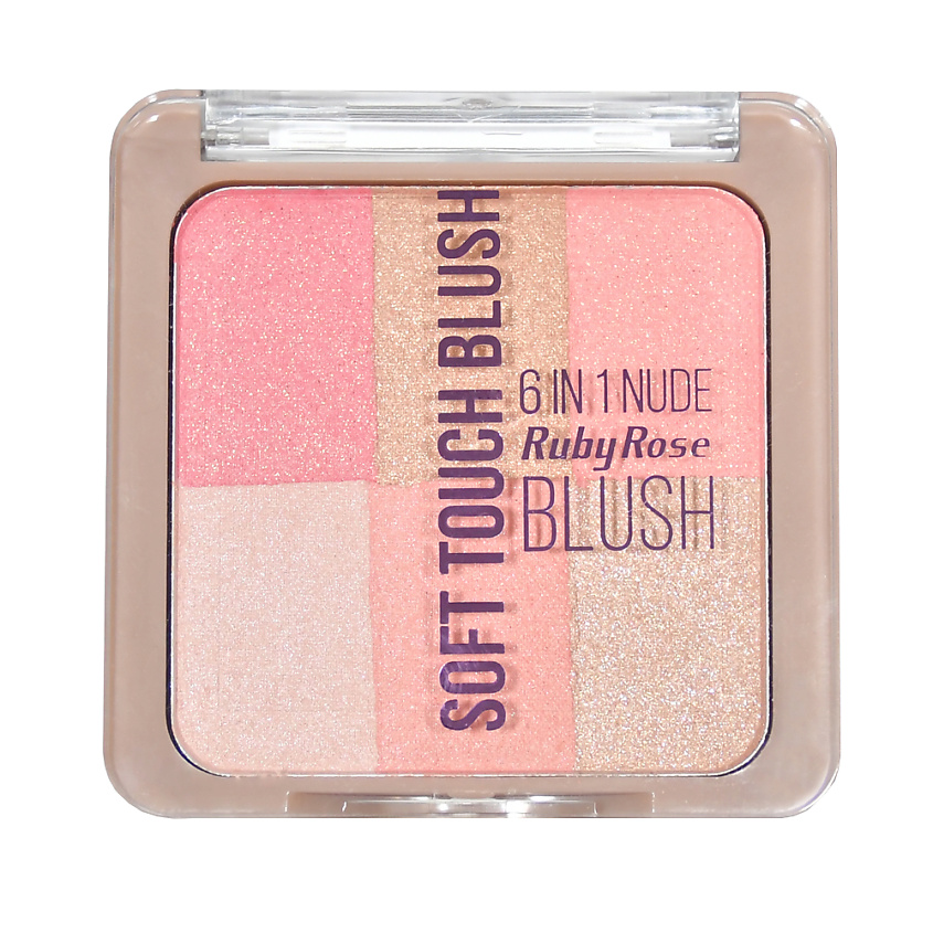 Изображение товара RUBY ROSE Палетка румян Soft touch blush, цвет: Розовый,ТОН 3