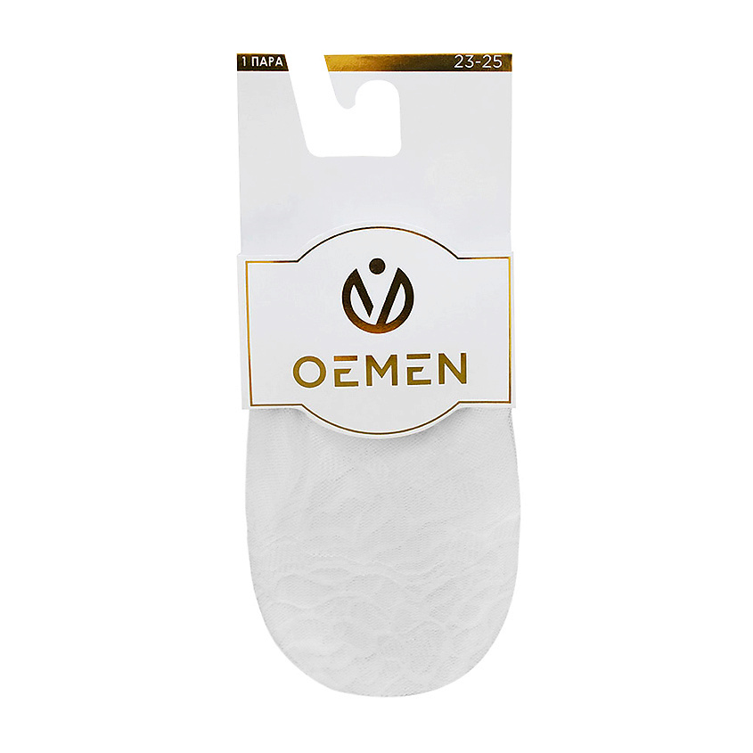 Изображение товара OEMEN Следки ажурные капроновые женские 8017 белый, Размер 25