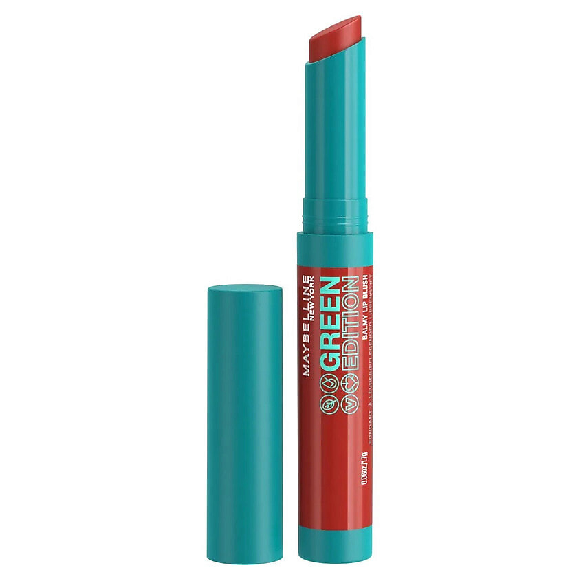 Изображение товара Бальзам для губ Maybelline Balmy Lip Blush Green Edition 010 Sandalwood — легкое увлажнение и естес