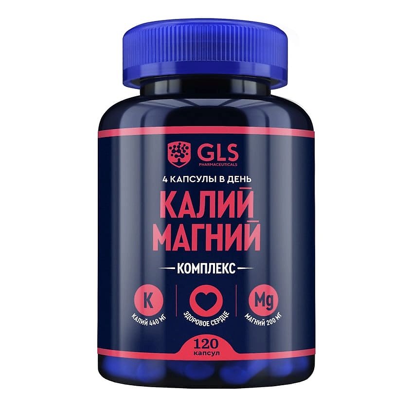 Изображение товара GLS PHARMACEUTICALS БАД к пище "Калий Магний", 120 шт.