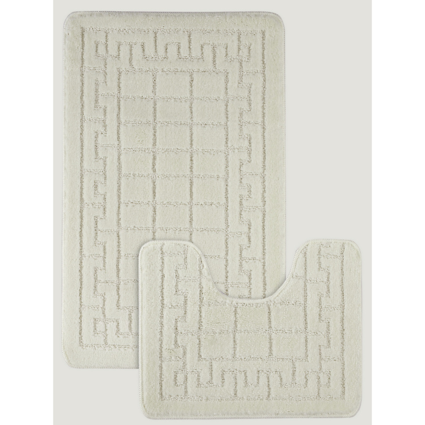Изображение товара KARNA Набор ковриков для ванной MALDIV, Набор 50х80 см+50х40 см; Цвет: Кремовый