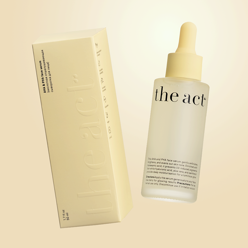 Изображение товара THE ACT Сыворотка кислотная отшелушивающая для лица, 1 шт.