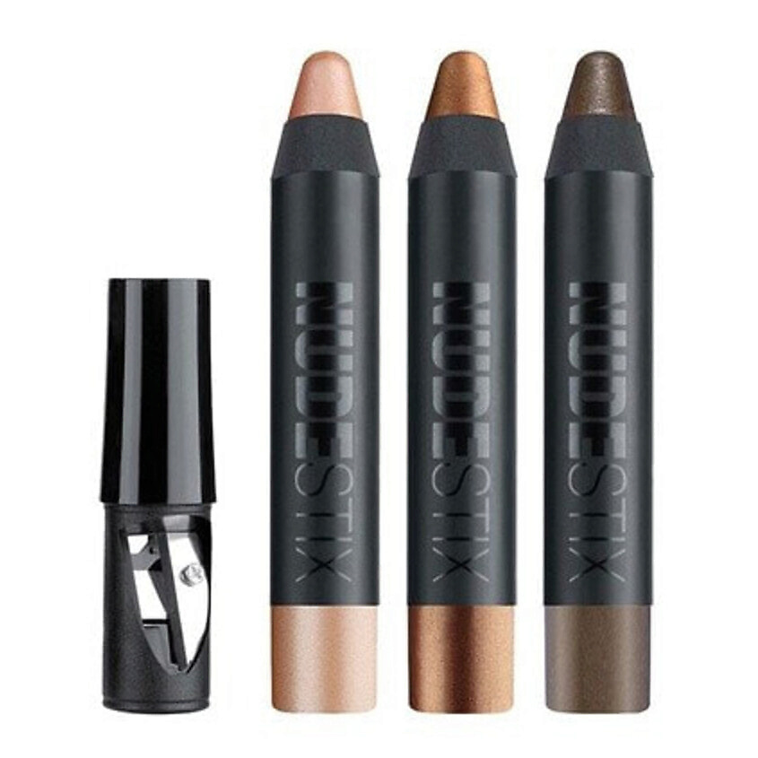 Изображение товара NUDESTIX Набор для макияжа глаз Mini Nude Metallic, 2,5г+2,5г+2,5г