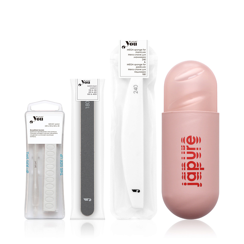 Изображение товара Набор пилок в футляре с Волшебной палочкой для маникюра и педикюра JAPURE YOU