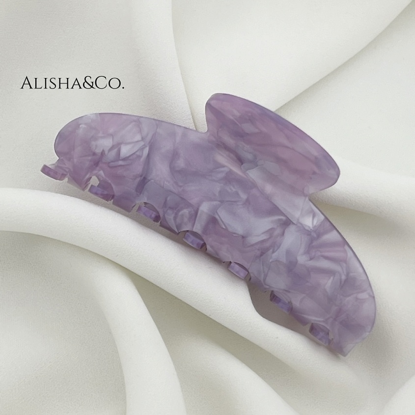 Изображение товара ALISHA&CO. Крабик для волос большой Jolie XL, Сиреневый