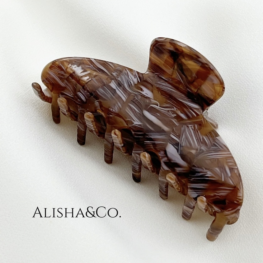 Изображение товара ALISHA&CO. Крабик для волос средний Jolie, Коричневый