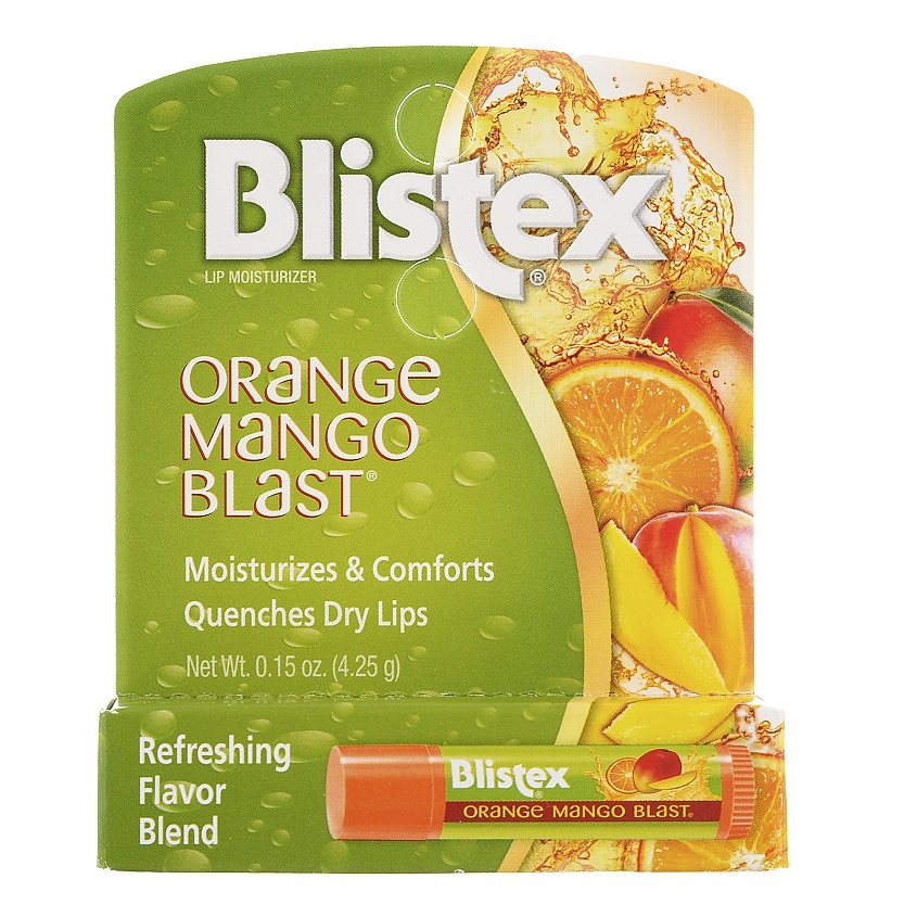 Изображение товара Бальзам для губ BLISTEX Orange Mango Blast 15 г - Увлажнение и защита