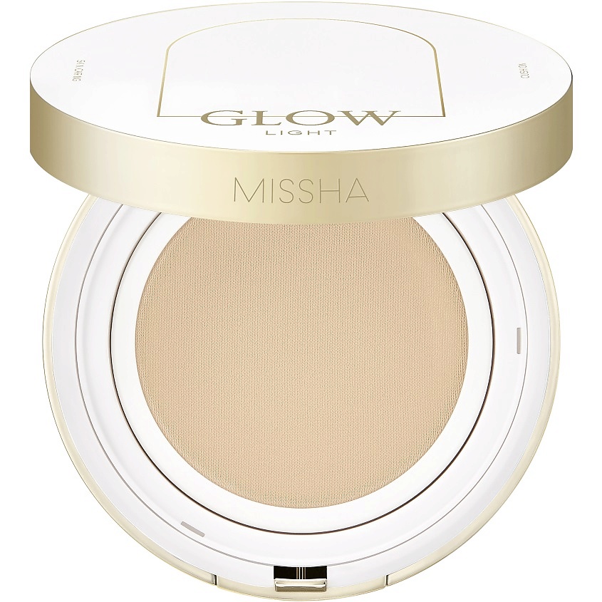 Изображение товара MISSHA Glow Cushion Light тональный кушон с коллагеном SPF37 PA+++, 13 г