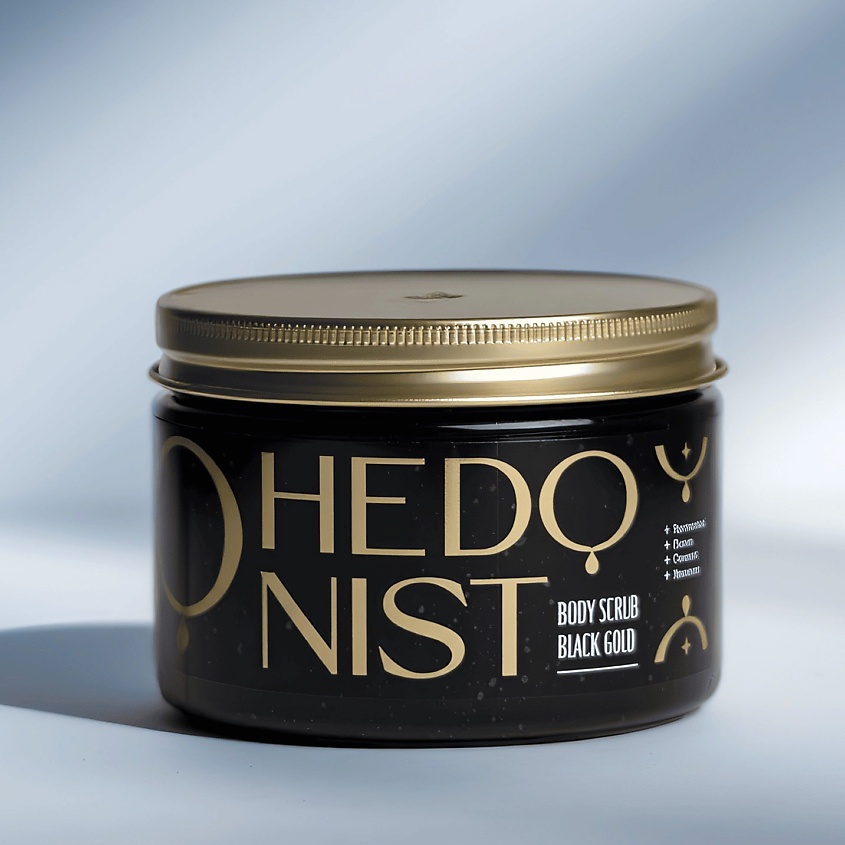 Изображение товара HEDONIST BY BAUER Скраб для тела черный "Black Gold" с коллагеновым комплексом, Скраб для тела черный 400гр