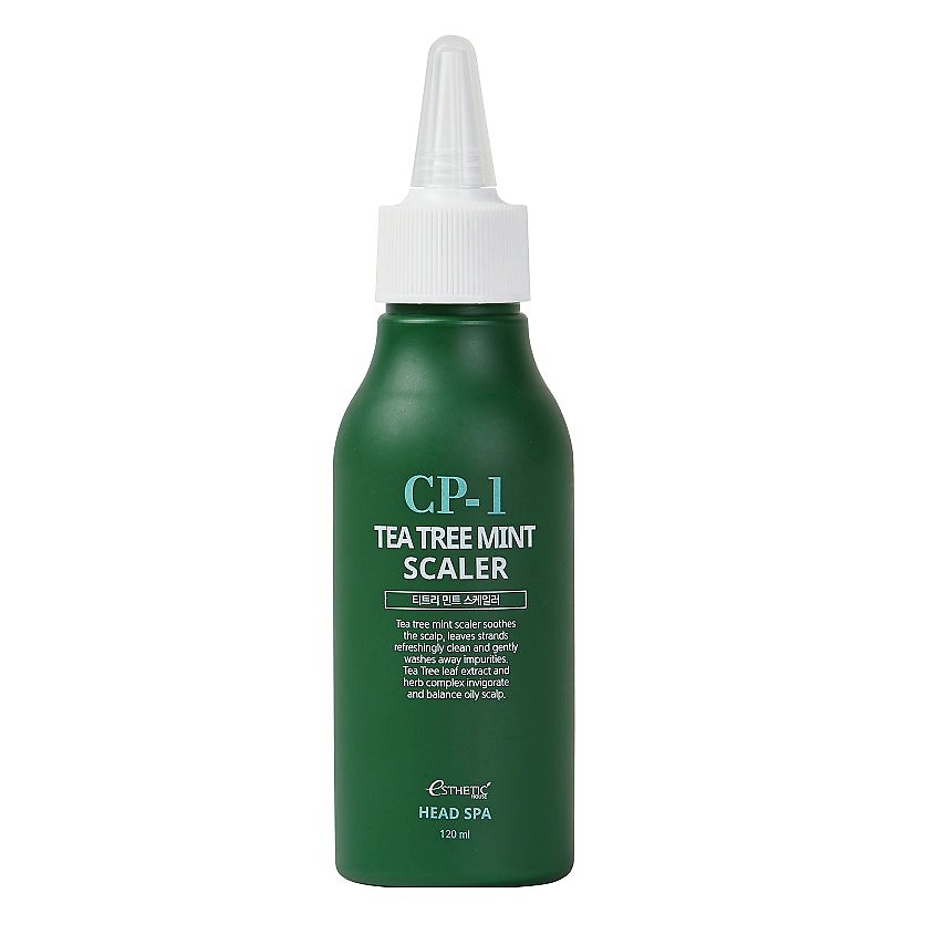 Изображение товара ESTHETIC HOUSE Освежающее средство для деликатного очищения кожи головы CP-1 TEA TREE MINT SCALER, 120 мл, глубокое очищение & увлажнение
