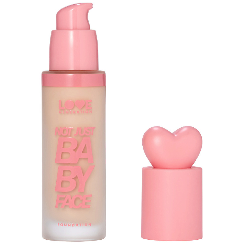Изображение товара LOVE GENERATION Тональный крем с эффектом сияния Not Just Baby Face № 01 Ivory