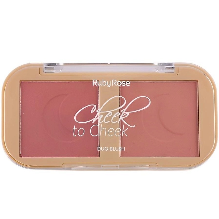 Изображение товара Рубаные двойные румяна RUBY ROSE Cheek to Cheek оттенок 1 compact high pigmented