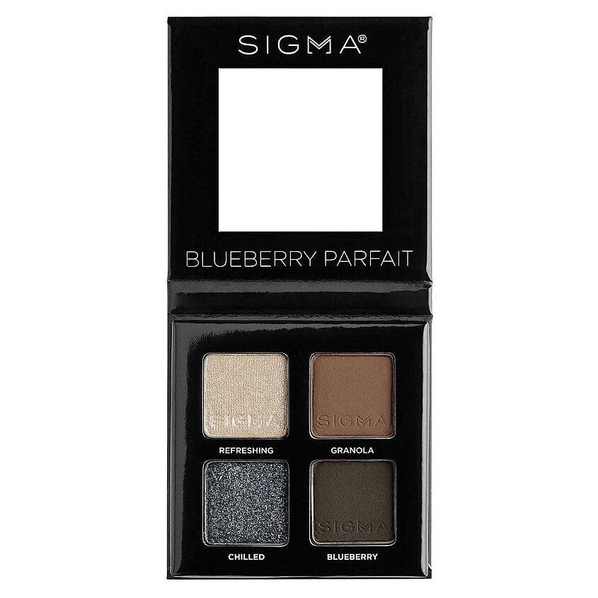Изображение товара Палетка теней для век Eyeshadow Quad Blueberry Parfait SIGMA BEAUTY