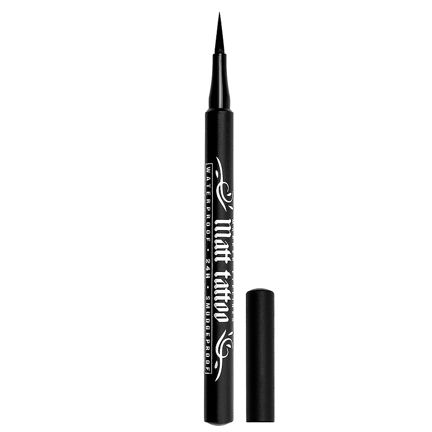 Изображение товара LUXVISAGE Подводка-фломастер для глаз 24ч Matt Tattoo Waterproof 24h Smudgeproof, Черный, 1 г
