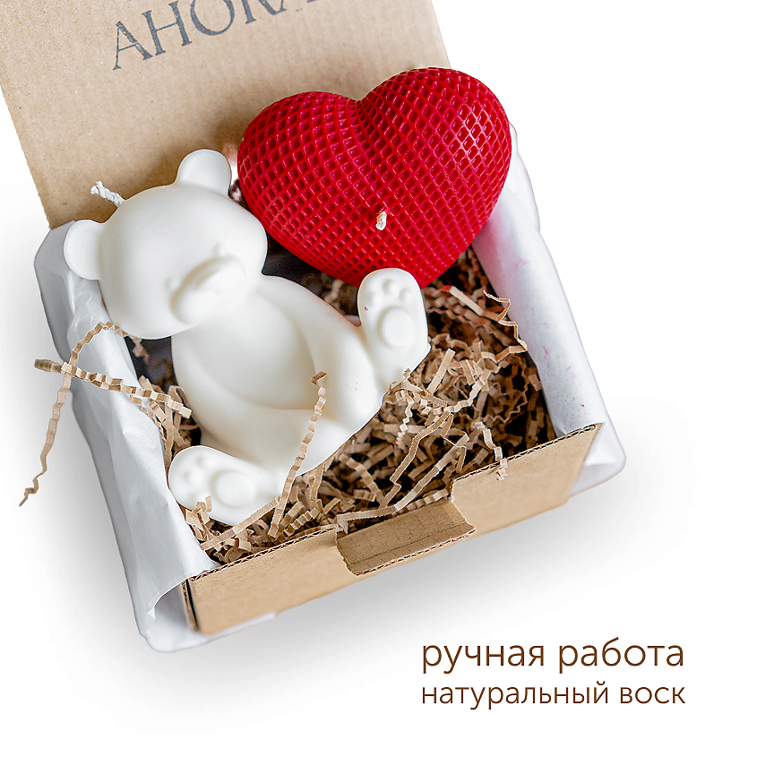 Изображение товара AHORA Набор свечей декоративных подарочный для дома, 2 шт.