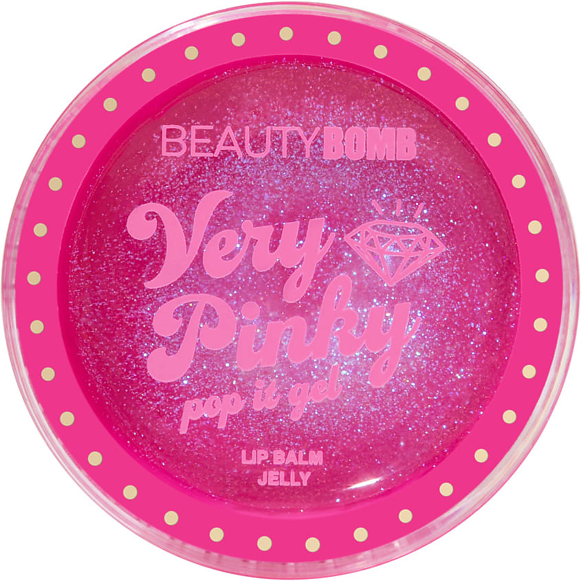 Изображение товара BEAUTY BOMB Бальзам-желе для губ Very Pinky Pop It Gel, тон 01, прозрачный с фиолетовым шиммером, 6 г