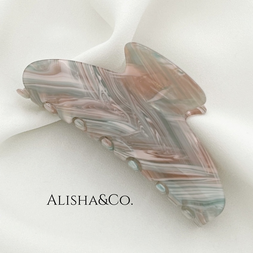 Изображение товара ALISHA&CO. Крабик для волос большой INDIGO, Светло-зеленый