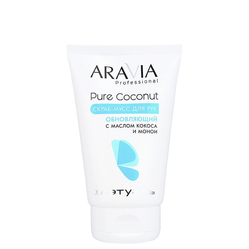 Изображение товара ARAVIA PROFESSIONAL Скраб-мусс для рук обновляющий с маслом кокоса и монои Pure Coconut, 100 мл