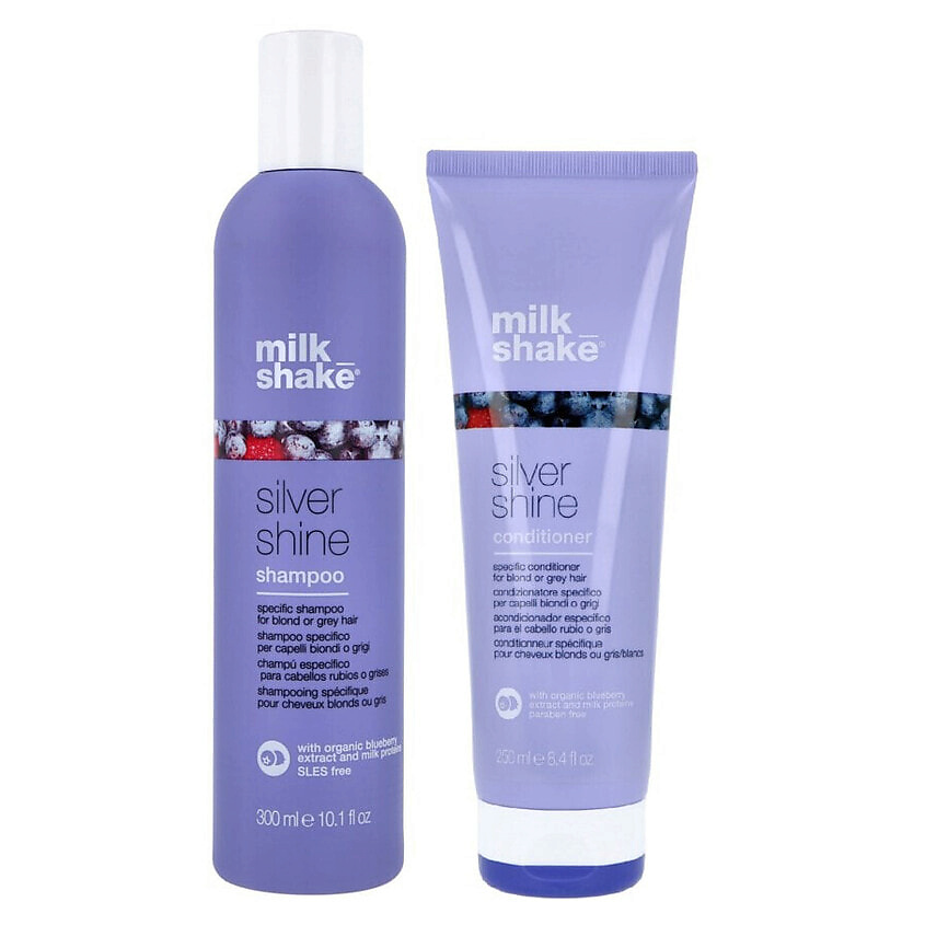 Изображение товара MILK SHAKE Набор для ухода за светлыми волосами Silver Shine, 300 мл + 250 мл