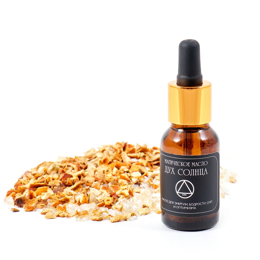 Изображение товара Магическое масло Дух Солнца с цитрином и травами 15 мл для магии и эзотерики