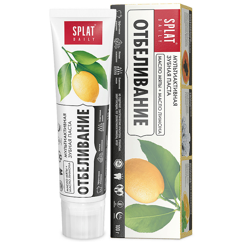 Изображение товара SPLAT Зубная паста Отбеливающая Daily Whitening 100 г