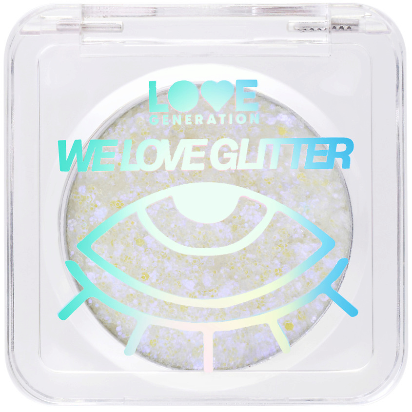 Изображение товара Глиттер для лица и тела LOVE GENERATION We Love Glitter 04 gleam-a-palooza серебристо-фиолетовый 1,