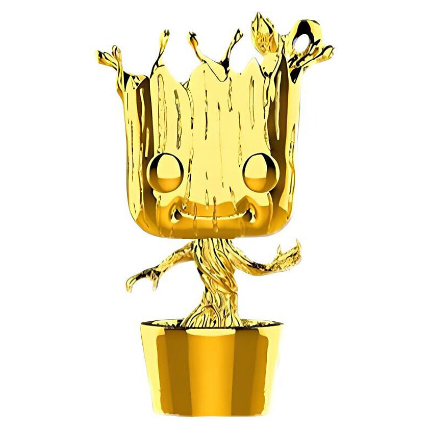 Изображение товара FUNKO Фигурка Marvel Studios 10 Groot Gold Chrome Bobble-Head #378, Мультиколор