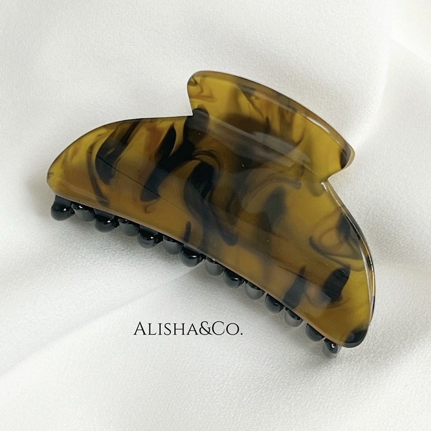 Изображение товара ALISHA&CO. Крабик для волос маленький Shell, Оранжевый