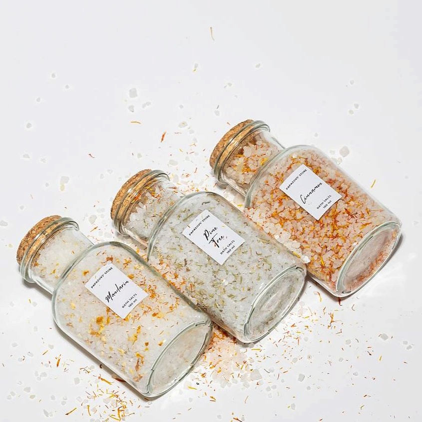 Изображение товара Подарочный набор соли для ванн Зимний Papazovs' Store 1 шт. премиум качество