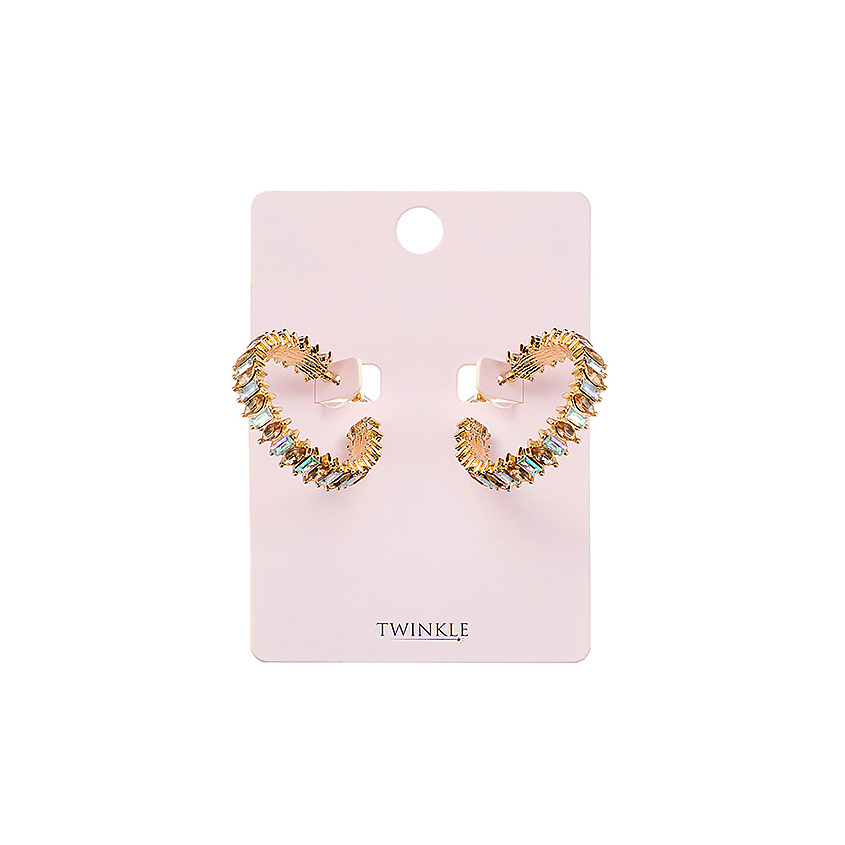 Изображение товара Серьги Baguette TWINKLE с кристаллами, яркий эффект, женские украшения