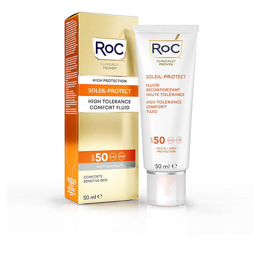 Изображение товара ROC Защитный крем Soleil-Protect High Tolerance Comfort Fluid SPF 50, 50 мл