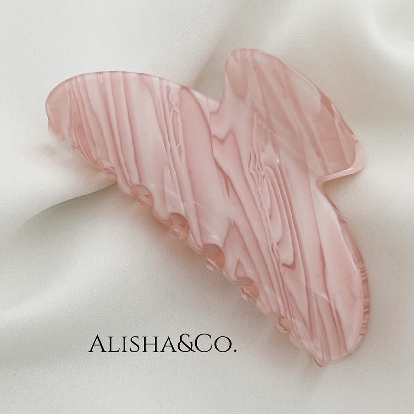 Изображение товара Крабик для волос большой Candy от ALISHA&CO. в розовом цвете