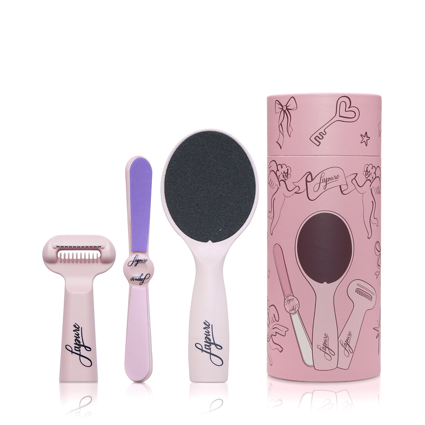 Изображение товара JAPURE YOU Подарочный набор для педикюра из 3-х предметов в тубусе, 1 шт.