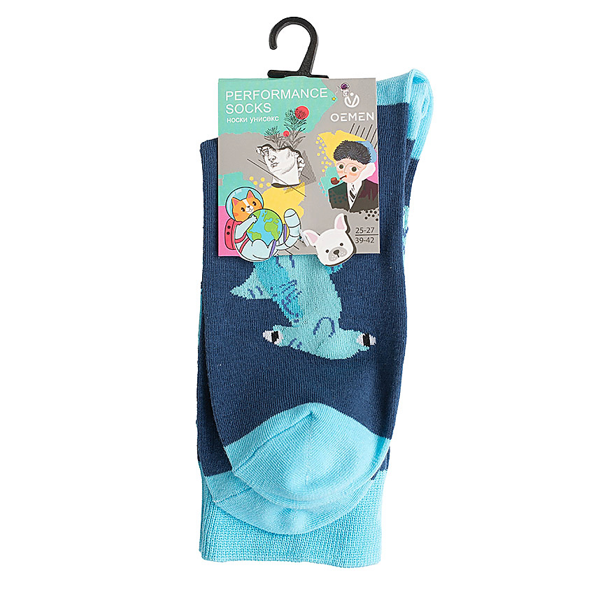 Изображение товара OEMEN Носки унисекс PM388 хлопковые с ярким дизайном размер 25-27