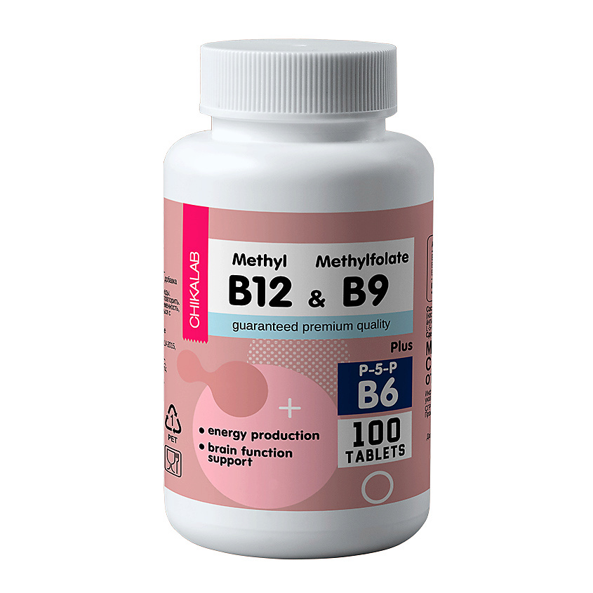 Изображение товара CHIKALAB Витамин В6 +В9 +В12, 100 шт.