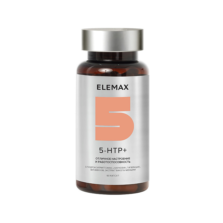 Изображение товара ELEMAX БАД к пище "5-HTP+" капсулы массой 350 мг, 60 капсул