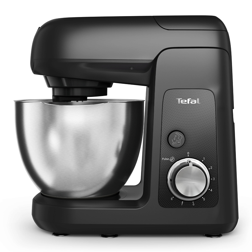 Изображение товара TEFAL Кухонная машина Bake Partner QB525838, 1100 Вт, металлическая чаша 4.6 л, 8 скоростей, функция Pulse, планетарное смешивание