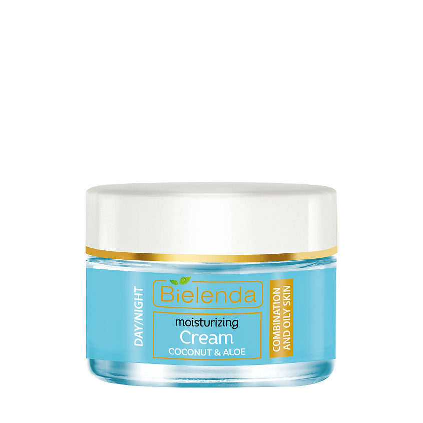 Изображение товара BIELENDA Крем для лица HYDRA CARE Кокос&Алоэ для комбинированной и жирной кожи, 50 мл