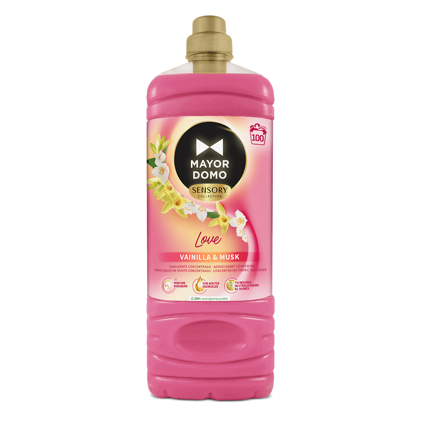 Изображение товара Мayordomo LOVE Концентрированный парфюмерный кондиционер для белья 2000 мл ваниль мускус