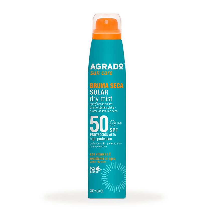 Изображение товара AGRADO Солнцезащитный сухой мист SPF 50, 200мл