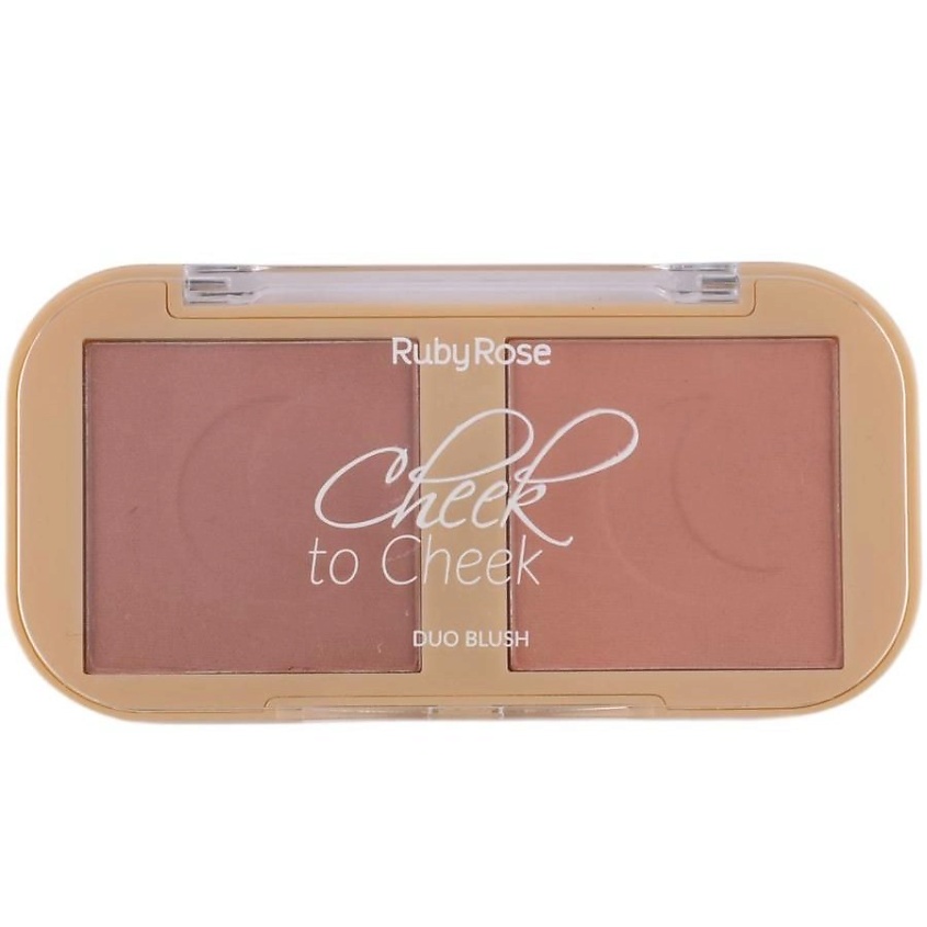 Изображение товара RUBY ROSE Двойные румяна Cheek to Cheek оттенок 2 компактные, яркие, высокопигментированные