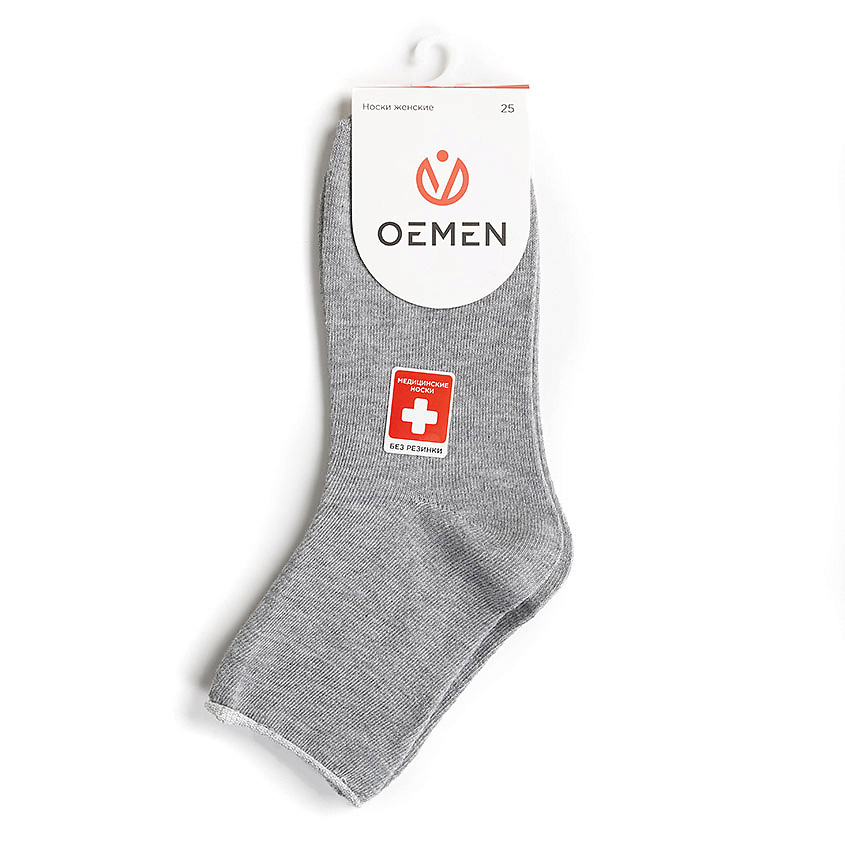 Изображение товара OEMEN Носки женские VN081 светло-серый, Размер 25