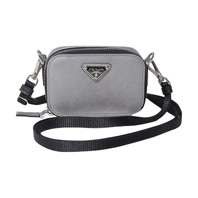 Изображение товара PRADA Сумка Saffiano Mini, цвет: Серый, размер: One Size